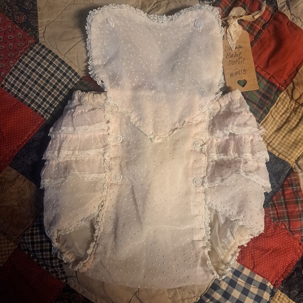 Vintage 1950s Princess Pat baby girl sunsuit